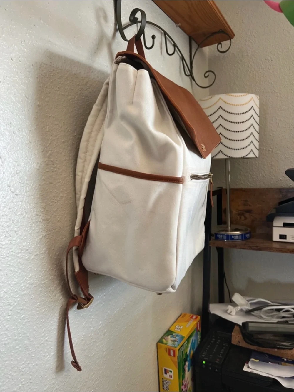 Classic Diaper Bag II - Heritage by Freshly Picked white